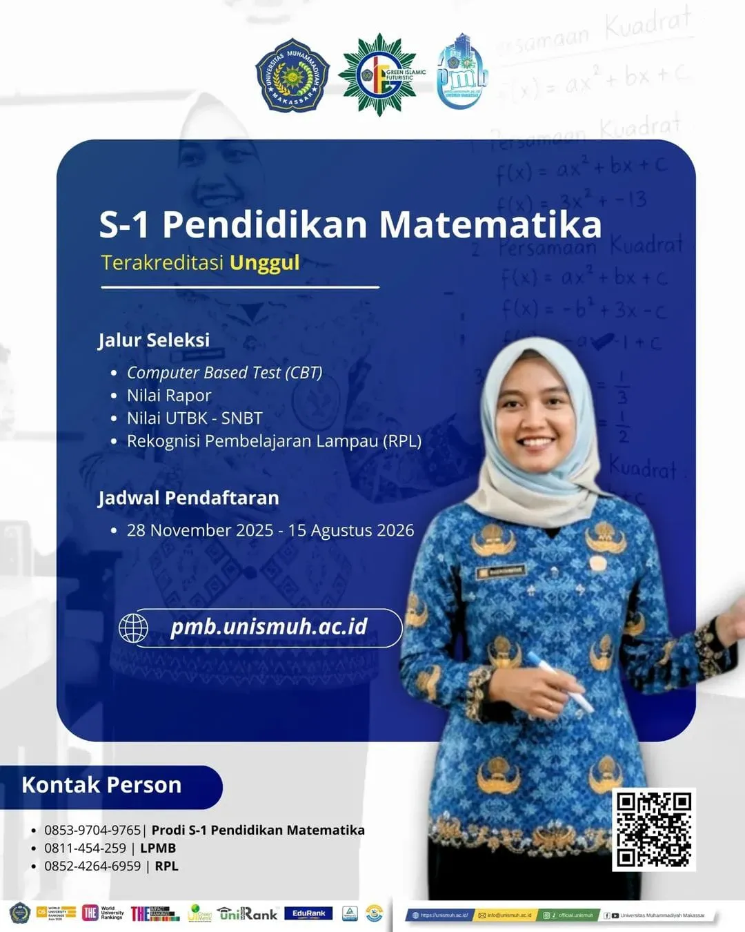 Akreditasi Unggul, Prodi S-1 Pendidikan Matematika Unismuh Makassar Siapkan Lulusan Berdaya Saing