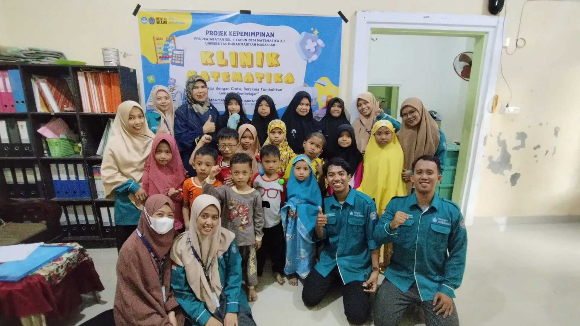 Mahasiswa PPG Unismuh Hadirkan Klinik Matematika, Ubah Persepsi Anak Panti dalam Memahami  Matematika