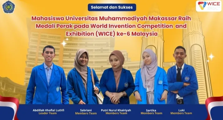 Mahasiswa Matematika Unismuh Makassar Raih Medali Perak di World Invention Competition and Exhibition 2024